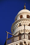 Manama, Bahrain: Yateem Mosque - minaret detail - balcony - photo by M.Torres