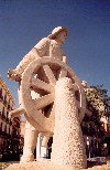 Ibiza / Eivissa: Ibiza - helmsman in the storm -seafarers' monument