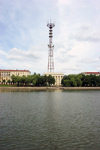 Belarus - Minsk - National Radio house and its antenna - radio mast - photo by A.Dnieprowsky