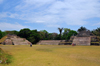 Altun Ha Maya city, Belize District, Belize: Plaza A - pyramid A-3, and the Temple of the Green Tomb, with structure A-2 in between - photo by M.Torres
