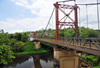 San Ignacio, Cayo, Belize: Hawksworth Bridge - Macal River and Santa Helena on the opposite bank - photo by M.Torres