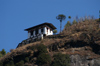 Bhutan - Paro dzongkhag - House built at the cliff edge, near Taktshang Goemba - photo by A.Ferrari