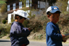 Bhutan - Children, on the road to the Haa valley - photo by A.Ferrari