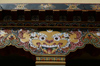 Bhutan - Thimphu - Painting on support column - city center - photo by A.Ferrari