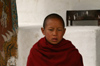 Bhutan - Thimphu - young monk, in the National Memorial Chorten - photo by A.Ferrari