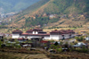 Bhutan - Thimphu - Trashi Chhoe Dzong and the valley - photo by A.Ferrari