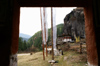 Bhutan - Tang Rimochen Lhakhang - prayer flags - photo by A.Ferrari