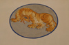 Bhutan - Paro: tiger - painting on the wall of a building - photo by A.Ferrari