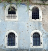 Bosnia-Herzegovina - Mostar: bullet riden housing (photo by Jordan Banks)