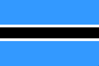 flag of Botswana / Botsuana / Botsvna / Bocvano / Bocvana / Botsvana
