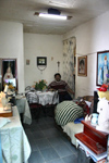 Brazil / Brasil - Rio de Janeiro: Vila Canoas Favela - slum - a living-room (photo by N.Cabana)