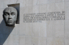 Brazil / Brasil - Brasilia: City museum / museu da cidade - Juscelino Kubitschek de Oliveira - busto e citao  (photo by M.Alves)