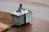 Brazil / Brasil - Brasilia / Brazilia: recycling - quadra 413 asa norte 03 / reciclando (photo by M.Alves)