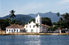 Brazil / Brasil - Paraty / Parati: Nossa Senhora das Dores church - igreja - bay - photo by Lewi Moraes