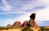 Brazil / Brasil - Paran - Vila Velha state park, Ponta Grossa: rock formation - eroded sandstone rocks / rochas esculpidas - arenitos - Parque Estadual de Vila Velha - photo by L.Moraes