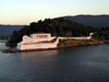 Brazil / Brasil - Santos - SP: Portuguese colonial fort at the harbour entrance - Ponta  da Fortaleza - photo by Captain Peter