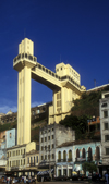 Salvador, Bahia, Brasil / Brazil: Lacerda lift - elevador to Upper Town / Elevador Lacerda - liga a Cidade Baixa  Cidade Alta - Praa Cayru - bairro do Comrcio - photo by D.Forman