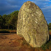 Brittany - Carnac - Morbihan departement: Neolithic menhir - Carnac stone - photo by W.Allgower