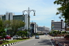 Bandar Seri Begawan, Brunei Darussalam: banks in the financial district - view along Jalan Sultan Omar Ali Saifuddin, near the public clock - photo by M.Torres
