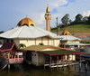 Bandar Seri Begawan, Brunei Darussalam: Al-Muhtadee Billah Mosque, serving Kampong Sungai Kebun water village - photo by M.Torres