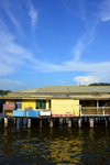 Bandar Seri Begawan, Brunei Darussalam: house on stilts at Kampong Ayer water village, a de facto town of 40.000 residents - photo by M.Torres