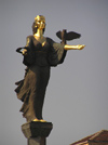 Bulgaria - Sofia: Sofia Monument - statue of the - Goddess of Wisdom - near Tzum (photo by J.Kaman)