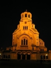 Bulgaria - Sofia: Aleksander Nevski Orthodox Cathedral - nocturnal - faade (photo by J.Kaman)