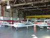 Welland, Ontario, Canada / Kanada: light aircraft in an hangar - Piper PA-28-151 Cherokee Warrior - C-GGZW - Welland Aero Center - civil aviation - photo by R.Grove