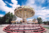 Canada / Kanada - Calgary, Alberta: Heritage Park - merry go round - Dangler swings - photo by M.Torres