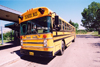 Canada / Kanada - Calgary (Alberta): Blue Bird school bus at Fort Calgary Historic Park (photo by M.Torres)