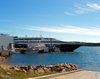 Havre-Saint-Pierre (Quebec): cruise ship Le Levant docked in the port - photo by B.Cloutier