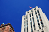 Montreal, Quebec, Canada: clock of the New York Life Insurance building and the Aldred Building - named after J.E. Aldred, owner of the Shawinigan Water and Power Company - Place d'Armes - Vieux-Montral - photo by M.Torres