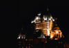 Quebec City, Quebec: Chteau Frontenac grand hotel at night - photo by B.Cain