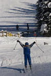 Kamloops, BC, Canada: skier at Sun Peaks ski resort - photo by D.Smith
