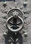 Tarragona, Catalonia: Cathedral - doorhandle - photo by B.Henry