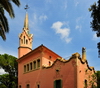 Barcelona, Catalonia: Gaudi House Museum - 'la Torre Rosa', Park Gell, architect Francesc Berenguer - photo by M.Torres