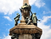 Barcelona, Catalonia: 1888 monument to Francesc de Paula Rius i Taulet,  mayor of Barcelona - architect Pere Falqus and the sculptor Manuel Fux - Passeig de Llus Companys - photo by M.Torres
