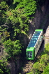 Montserrat, Catalonia: Sant Joan Funicular on the mountainside - photo by M.Torres