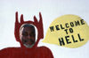Cayman Islands - Gran Cayman - Hell - the devil welcomes you - photo by F.Rigaud