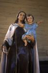 Dalcahue, Chilo island, Los Lagos Region, Chile: Mary and baby Jesus in the neoclassical 19th century church - photo by C.Lovell
