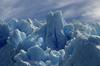 Torres del Paine National Park, Magallanes region, Chile: fluted ice sculptures - ice texture of the massive Grey Glacier - Chilean Patagonia - photo by C.Lovell