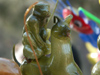 China - Hainan Island: monkey on a snail - caramel sculpture - Chinese New year - Spring Festival (photo by G.Friedman)