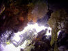 Christmas Island - Underwater photography - Diver through Cave (photo by B.Cain)