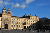 Bogota, Colombia: Plaza Bolivar, the Plaza Mayor of colonial times - Capilla de Sagrario, Archbishop's palace and San Bartolom College - La Candelaria - photo by M.Torres