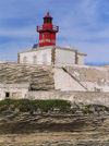 Corsica - Bonifacio: red lighthouse (photo by J.Kaman)