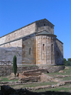 Corsica -  Mariana - Haute Corse: La Canonica Roman basilica / Basilique romane La Canonica (photo by J.Kaman)