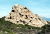 Corsica / Corse - Dsert des Agriates: rock outcrop - wind erosion (photo by M.Torres)