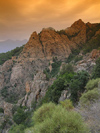 Corsica - Les Calanches  (Corse du Sud): ridge (photo by J.Kaman)