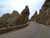 Corsica - Les Calanches (Corse du Sud): coastal road (photo by J.Kaman)