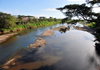 Parrita, Puntarenas province, Costa Rica: the river seen from the bridge - photo by M.Torres